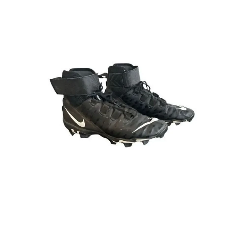 Nike Force Savage 2 Shark Men Sz 11 W Football High Top Cleats Black AQ7722-001